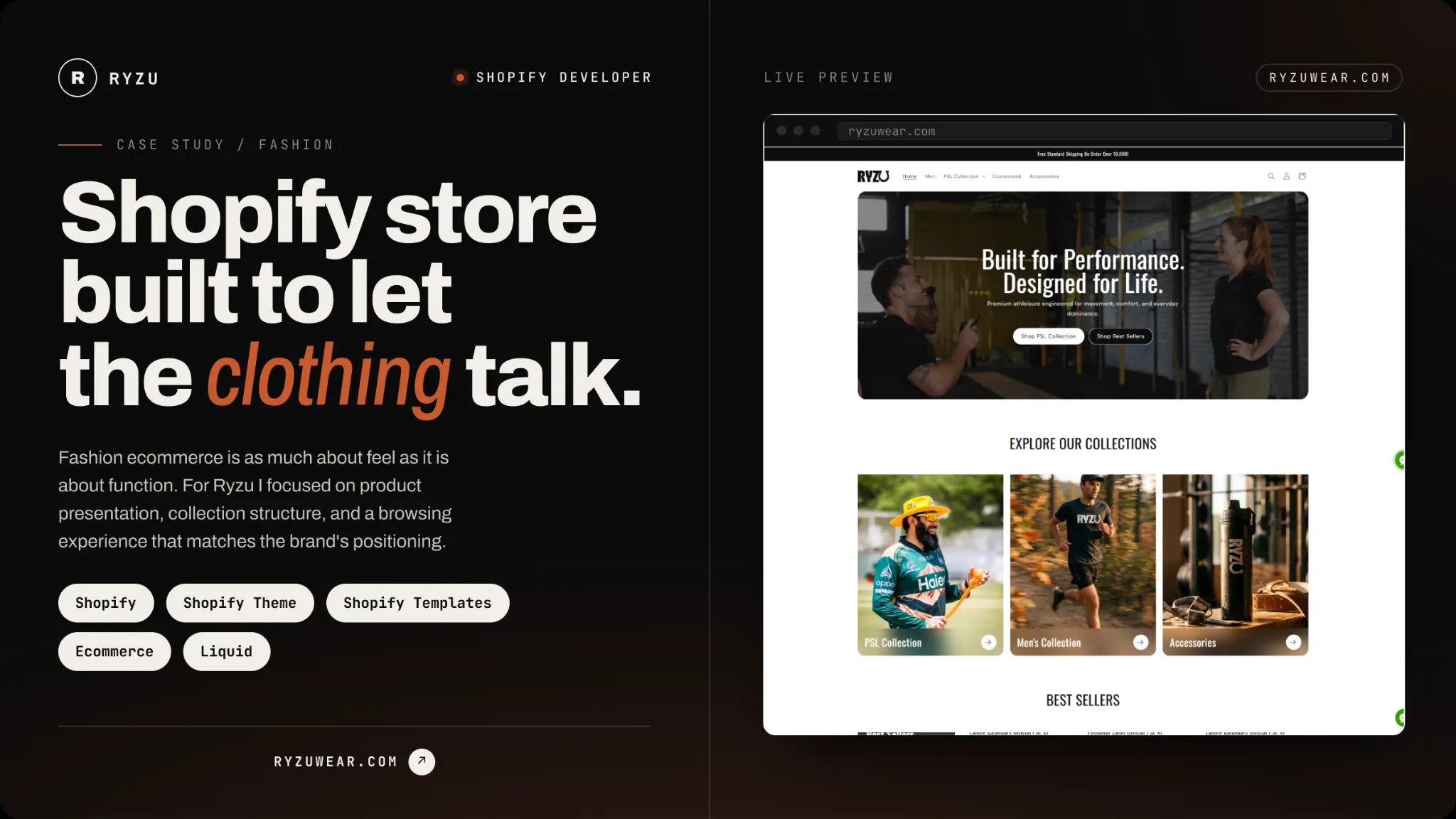 Shopify Store for Fashion Brand