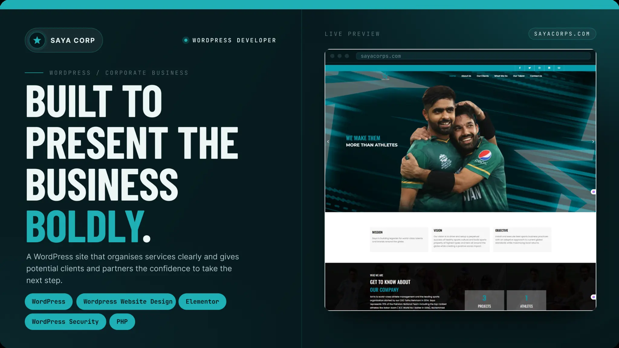 WordPress Website for Corporate Business