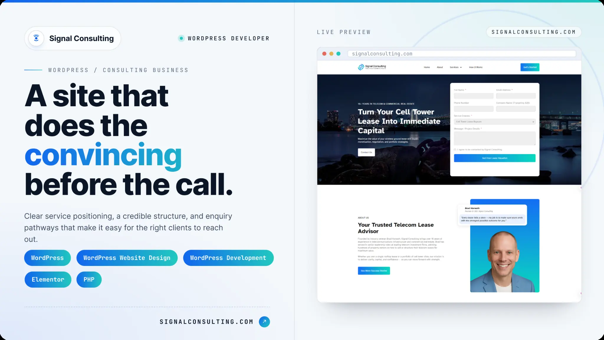 WordPress Website for Consulting Business
